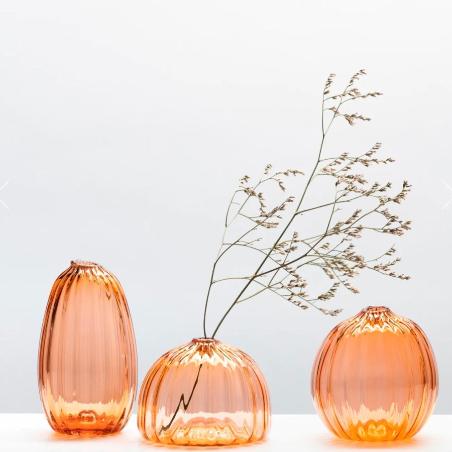 Home Little Tomato Glass | Little Tomato Glass Bud Vases Apricot