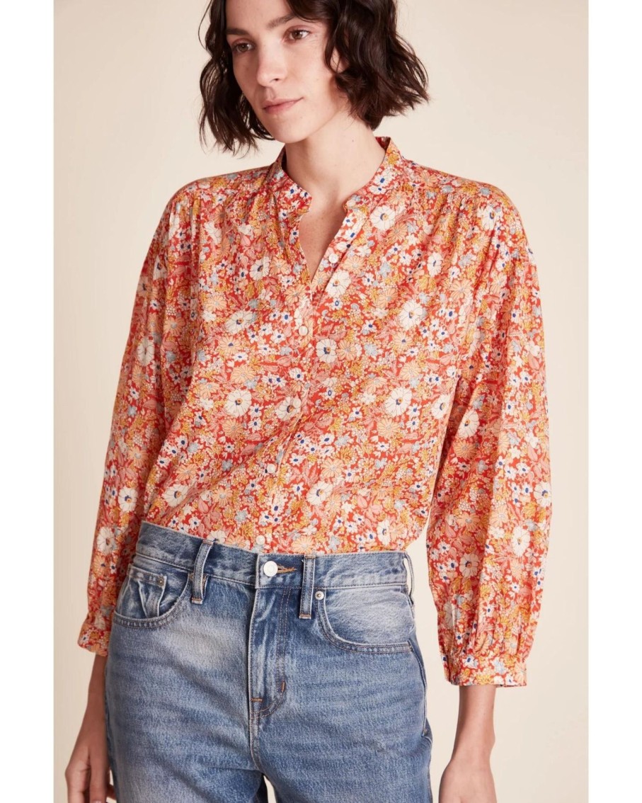 Women Trovata Shirts & Tops | Trovata Lilly Shirt Autumn Fields