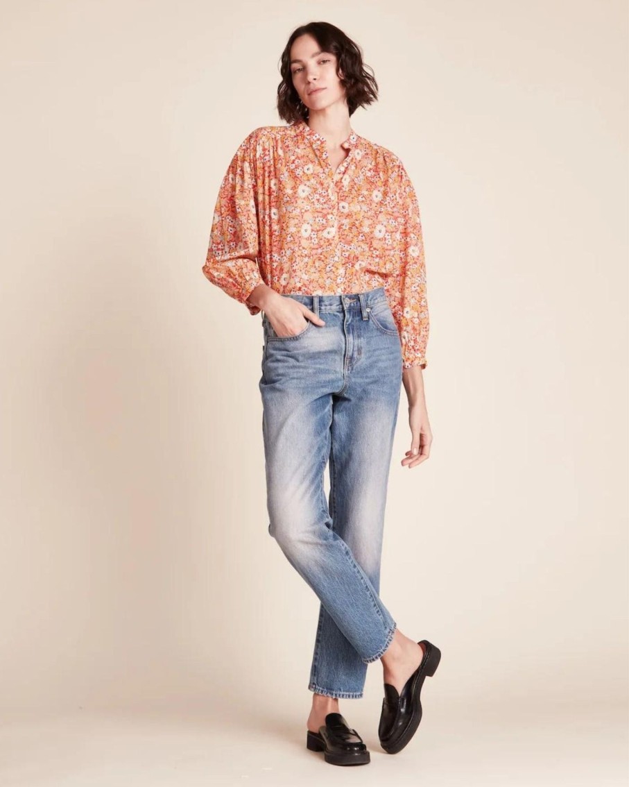 Women Trovata Shirts & Tops | Trovata Lilly Shirt Autumn Fields