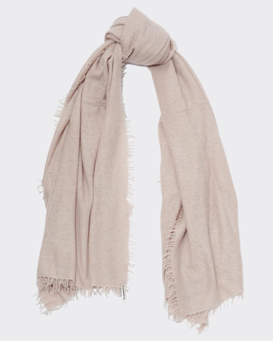 Women Communitie Scarves | Communitie Cashmere Felted Stole Light Beige