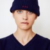 Women Brazeau Tricot Hats | New Brazeau Tricot Cashmere Knit Cap Sapphire