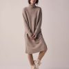 Women Amente Dresses | Amente Wool Turtleneck Midi Dress