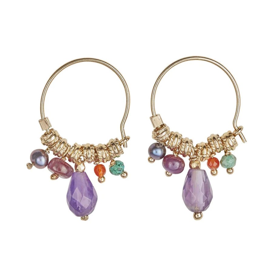 Women 5 Octobre Jewelry | 5 Octobre Iva Amethyst Earrings