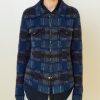 Women Brazeau Tricot Sweaters | Brazeau Tricot Plaid Cowgirl Shacket Regal