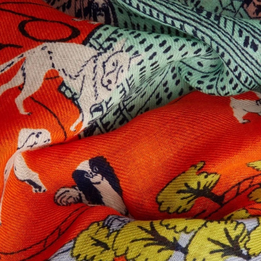 Women Inoui Editions Scarves | Inoui Editions Square 100 Central Park Multi