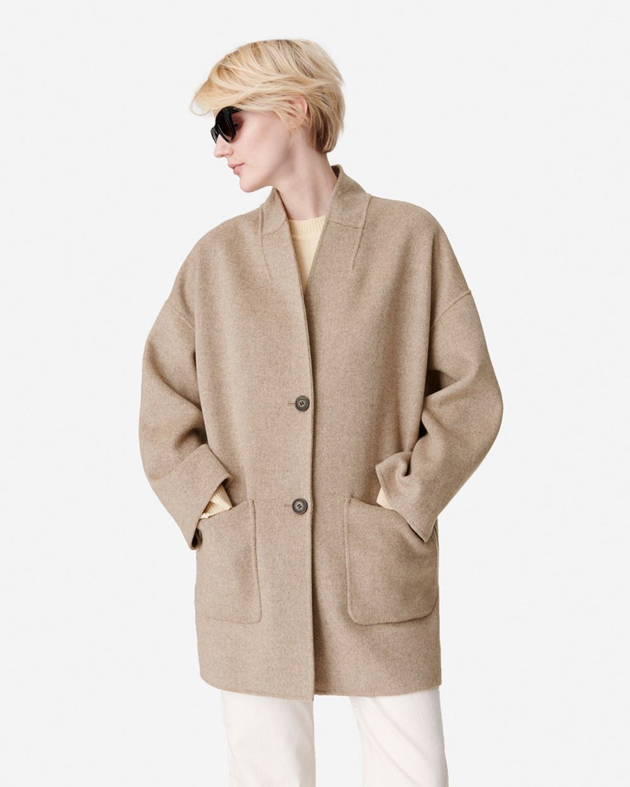 Women Vanessa Bruno Outerwear | Vanessa Bruno Benicia Coat Taupe