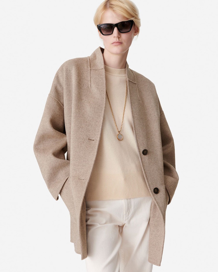 Women Vanessa Bruno Outerwear | Vanessa Bruno Benicia Coat Taupe