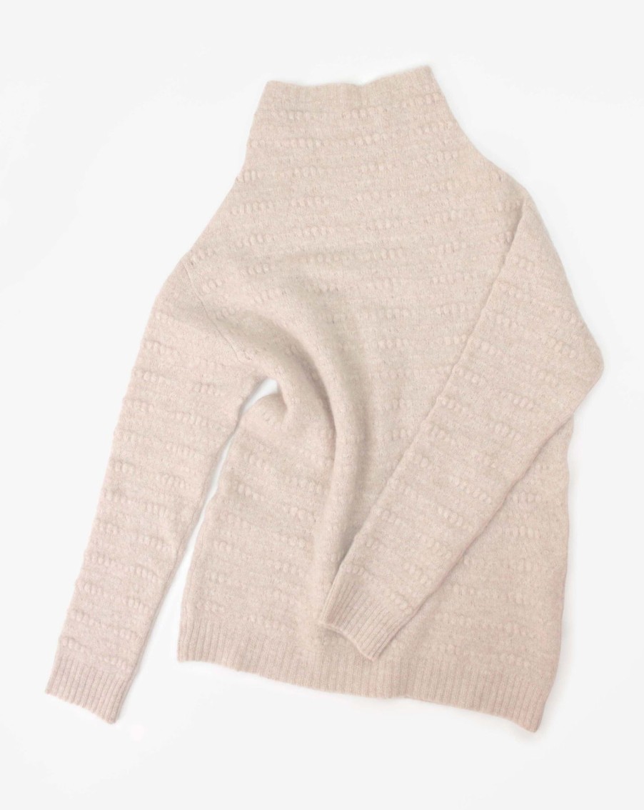 Women Ros Duke Sweaters | Ros Duke Slub Turtleneck Oatmeal