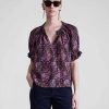 Women Apiece Apart Shirts & Tops | Apiece Apart Kasin Top Folk Foliage