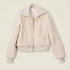 Women Xirena Outerwear | Xirena Dane Sherpa Jacket Soft Pebble