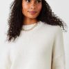 Women Not Monday Sweaters | Not Monday Mila Crewneck - Ivory