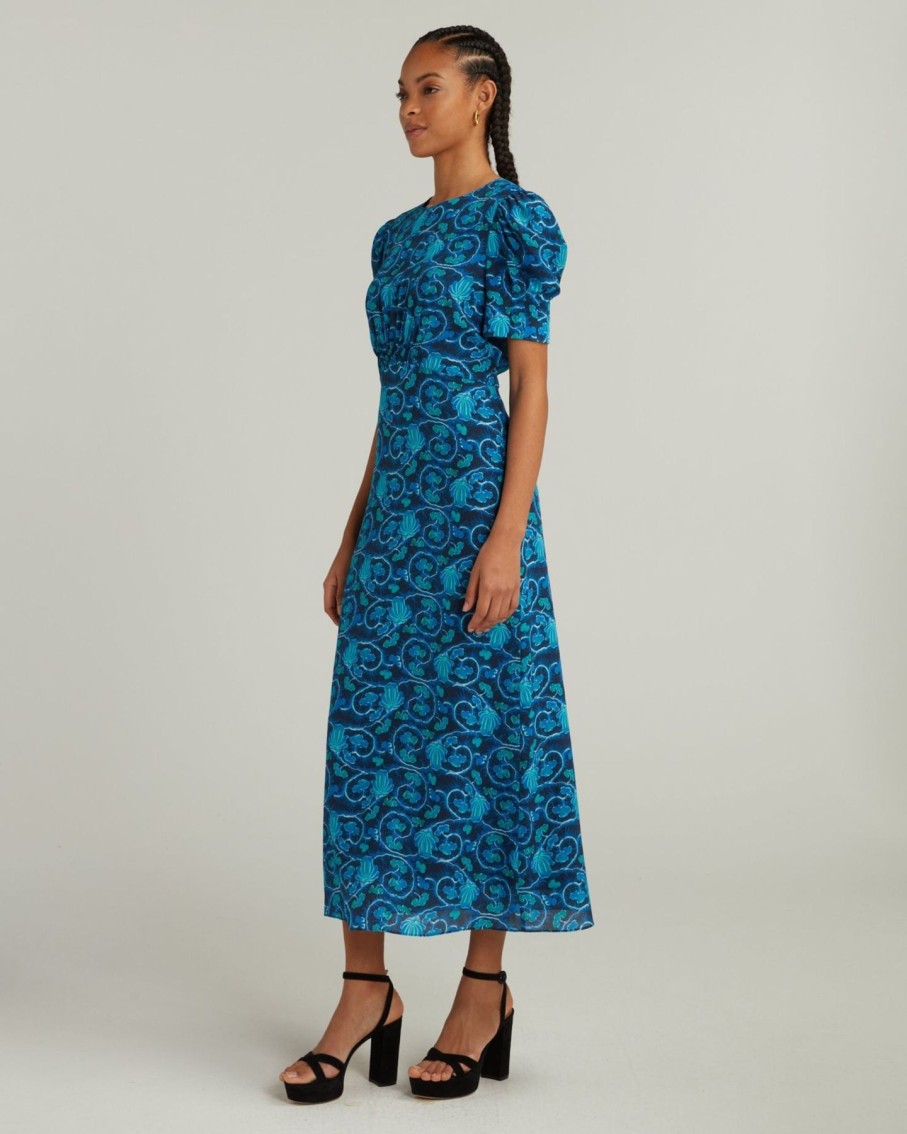 Women Saloni Dresses | Saloni Bianca Dress Harvest Midnight