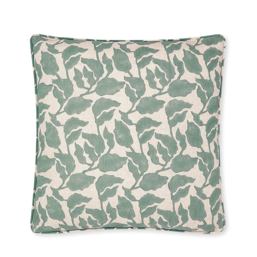 Bedding Walter G | Walter G Flores Celadon Linen Cushion