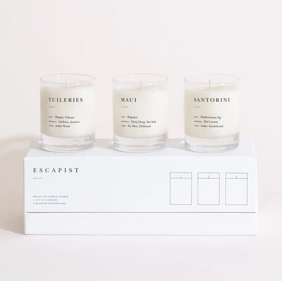 Home Brooklyn Candle Studio | Brooklyn Candle Studio Escapist Votive Set Fresh + Floral