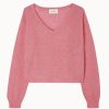 Women American Vintage Sweaters | American Vintage Razpark Sweater Rose Bonbon