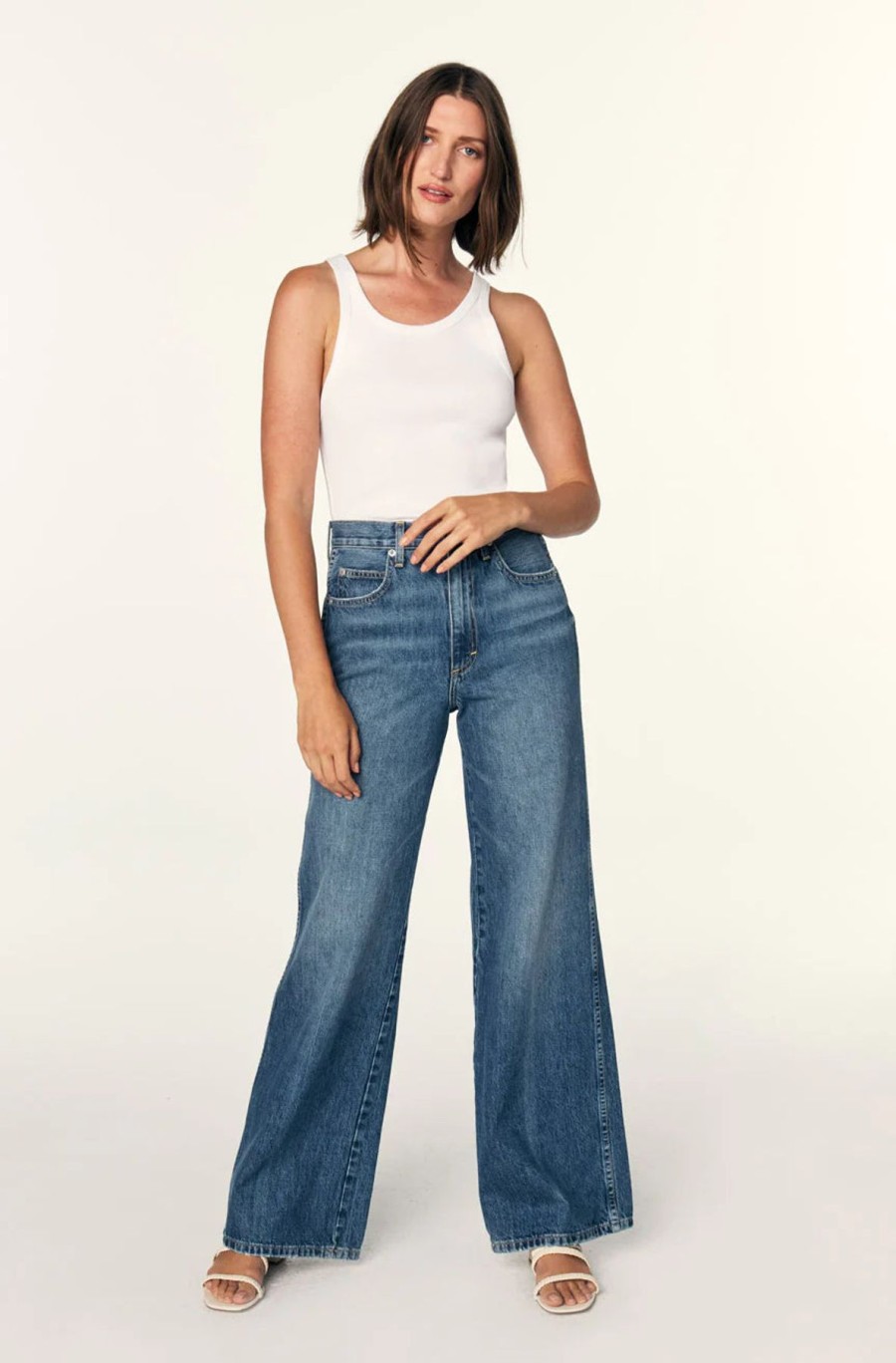 Women AMO Denim | Amo Denim Frida Wide Leg Admire