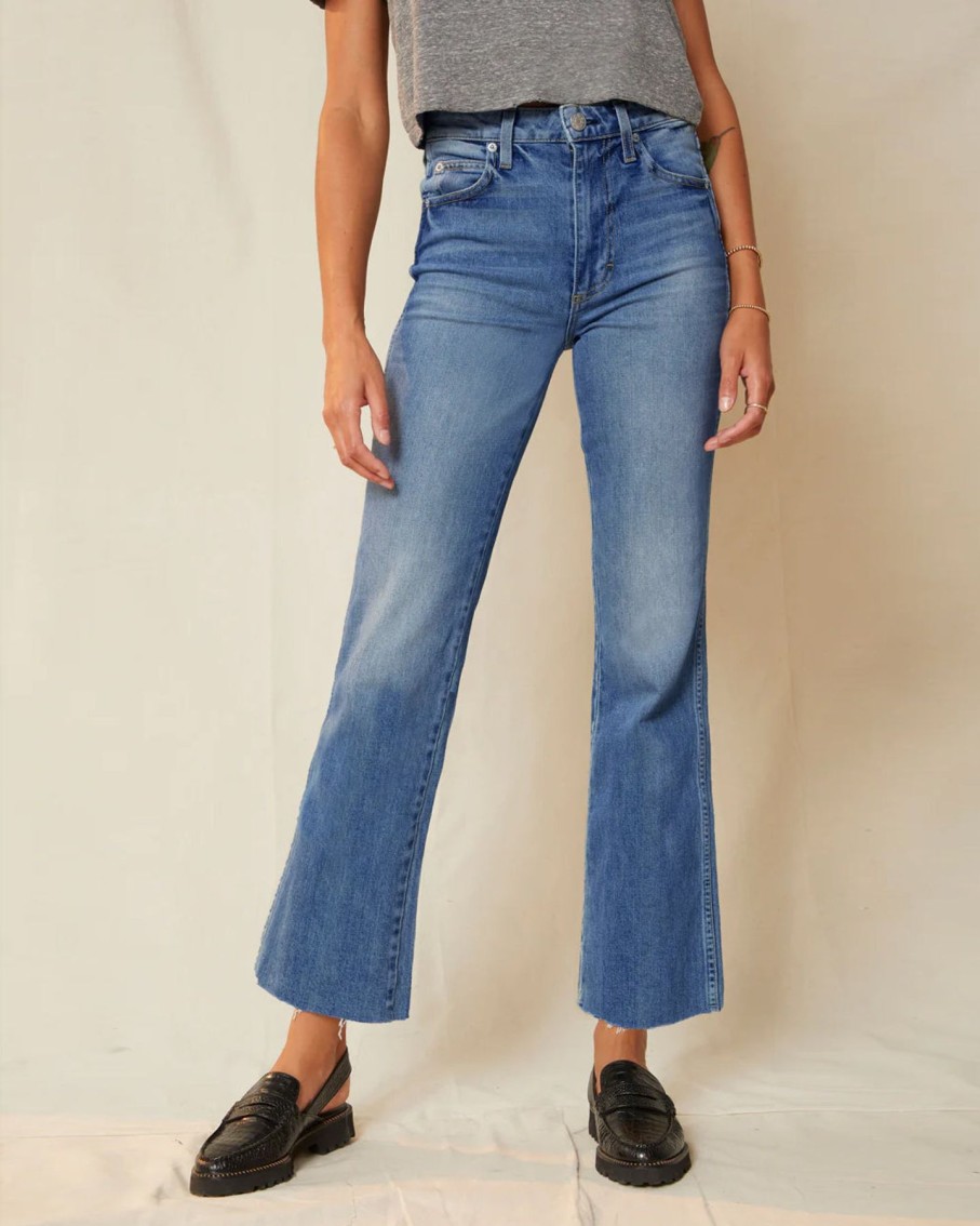 Women AMO Denim | Amo High Rise Kick Crop Patience