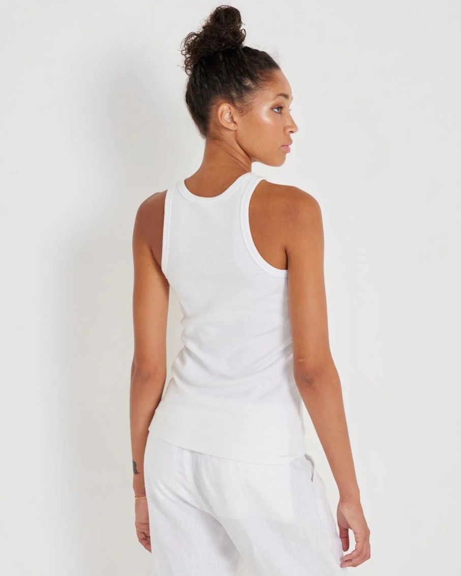 Women Not Monday Tanks & Tees | Not Monday Beckett Tank White