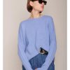 Women Organic by John Patrick Sweaters | Organic By John Patrick Cashmere Wide Pullover Cornflower