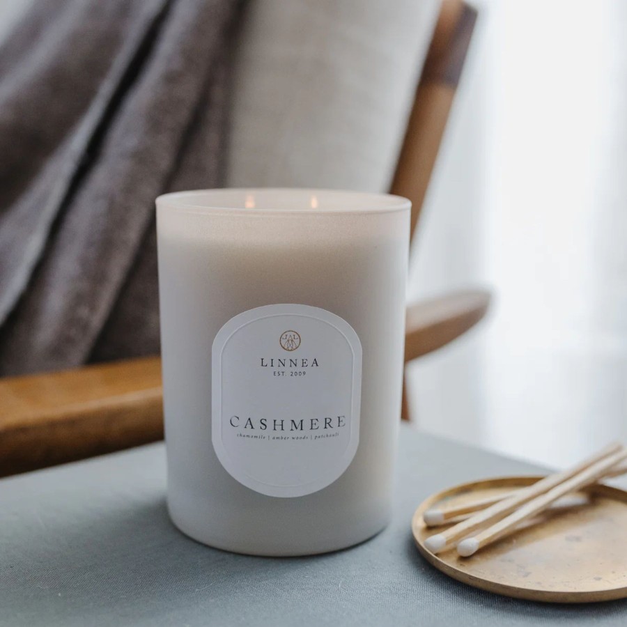 Home Linnea's Lights | Linnea'S Lights Double Wick Candle Cashmere