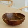 Home Thistle Hill | Hand-Carved Large Walnut Wood Bowl