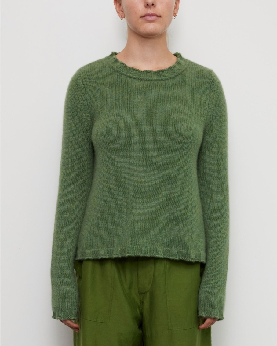 Women Brazeau Tricot Sweaters | Brazeau Tricot Coco Sweater Moss