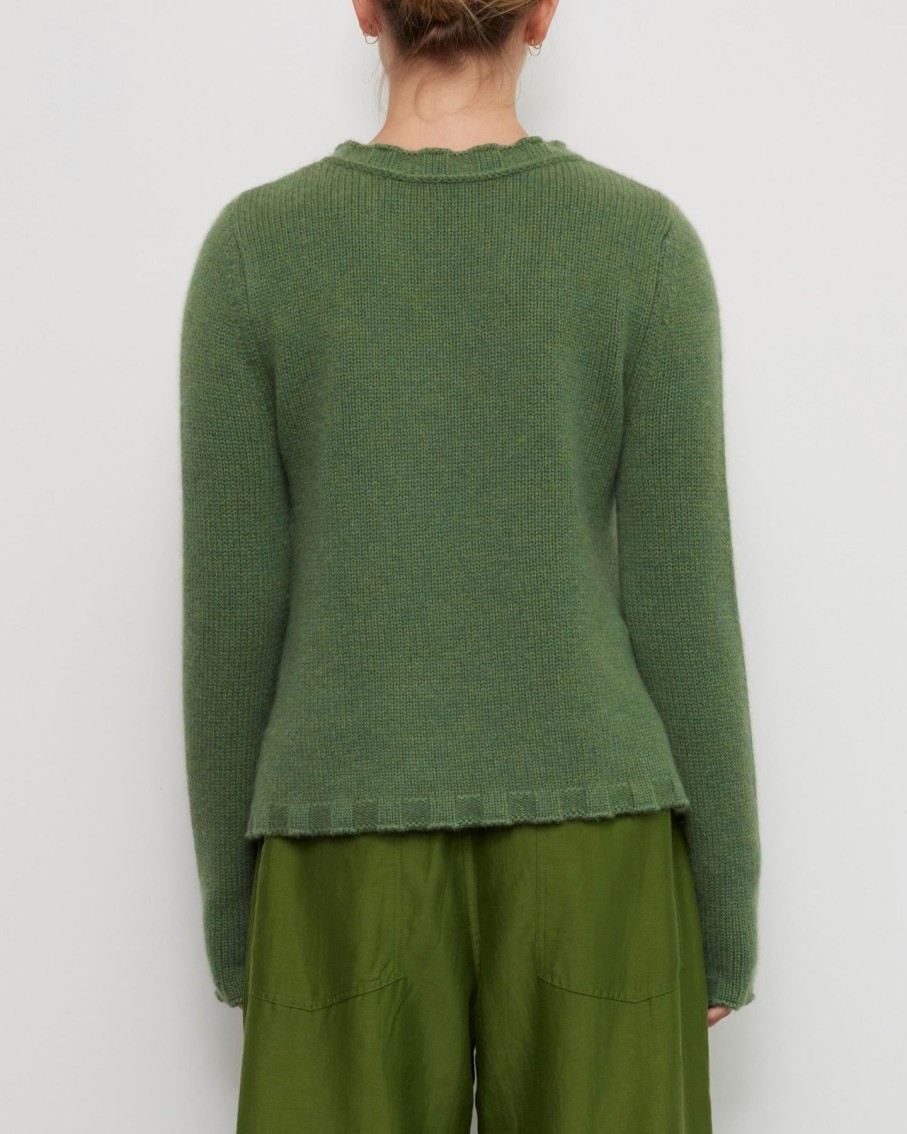 Women Brazeau Tricot Sweaters | Brazeau Tricot Coco Sweater Moss