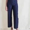 Women Apiece Apart Pants | Apiece Apart Classic Merida Pant Navy