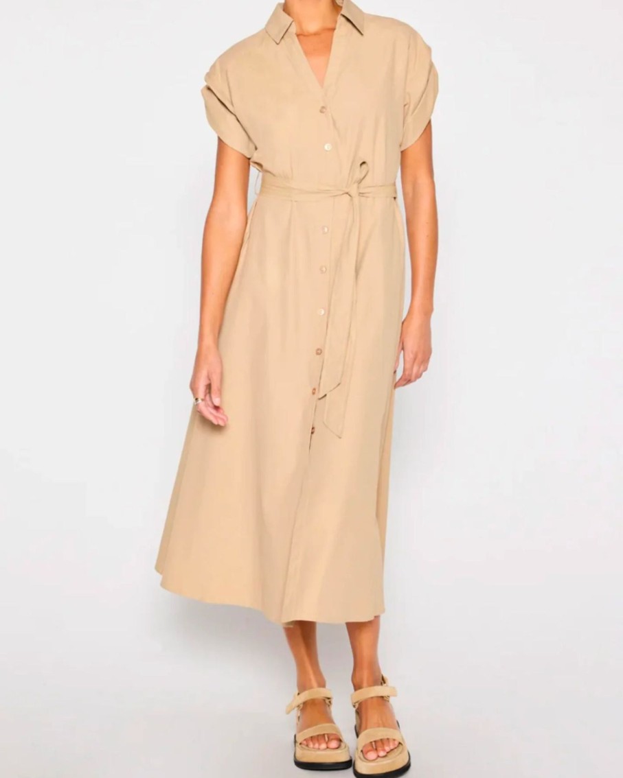 Women Brochu Walker Dresses | Brochu Walker Fia Belted Dress Sahara