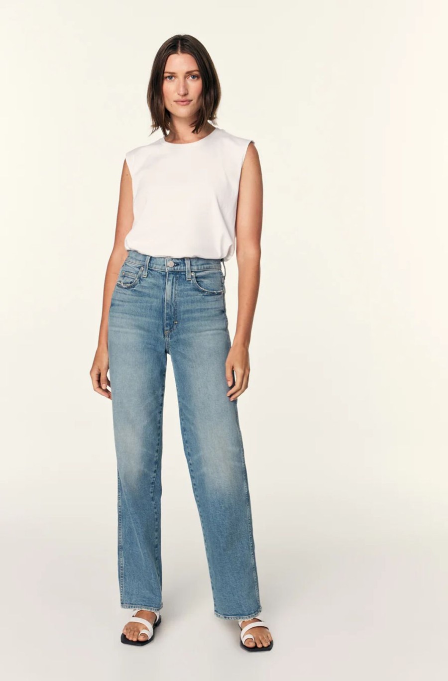 Women AMO Denim | Amo Tricia High Rise Straight Joyous