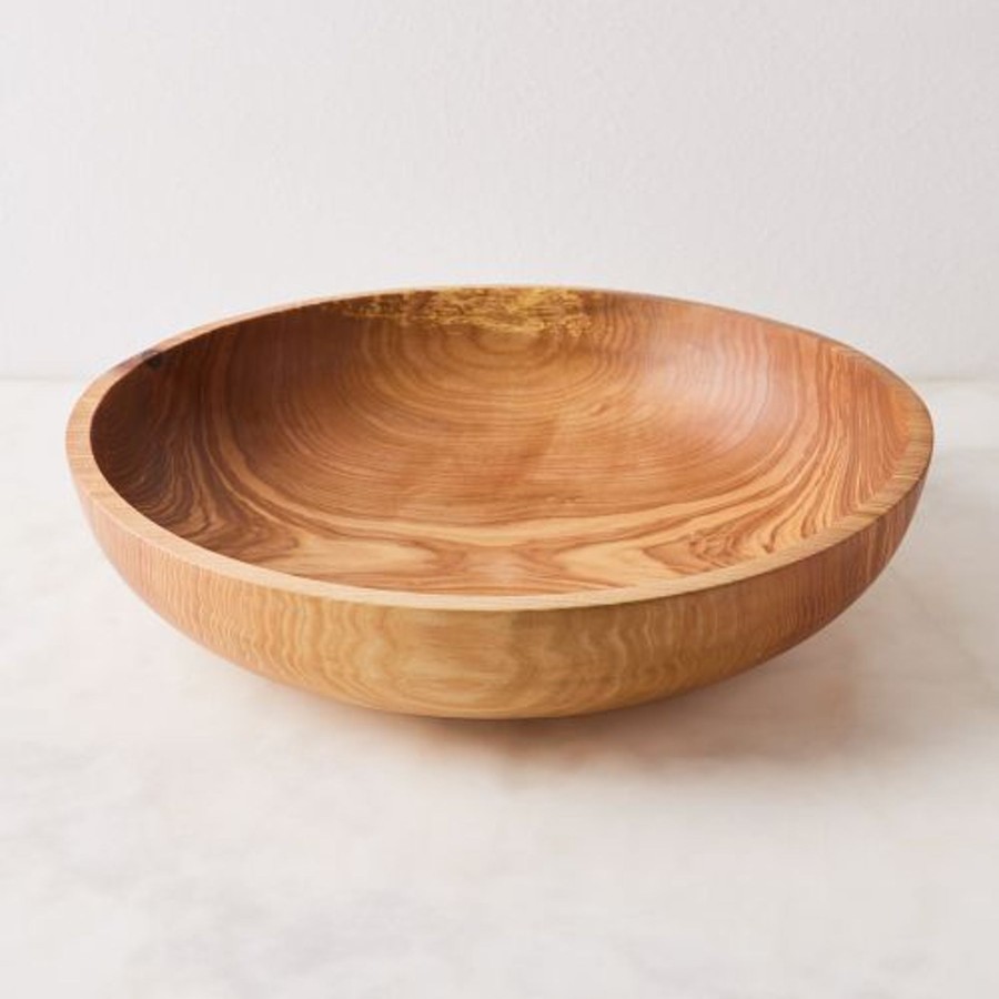 Home Thistle Hill | Hand Carved Shallow Ash Bowl