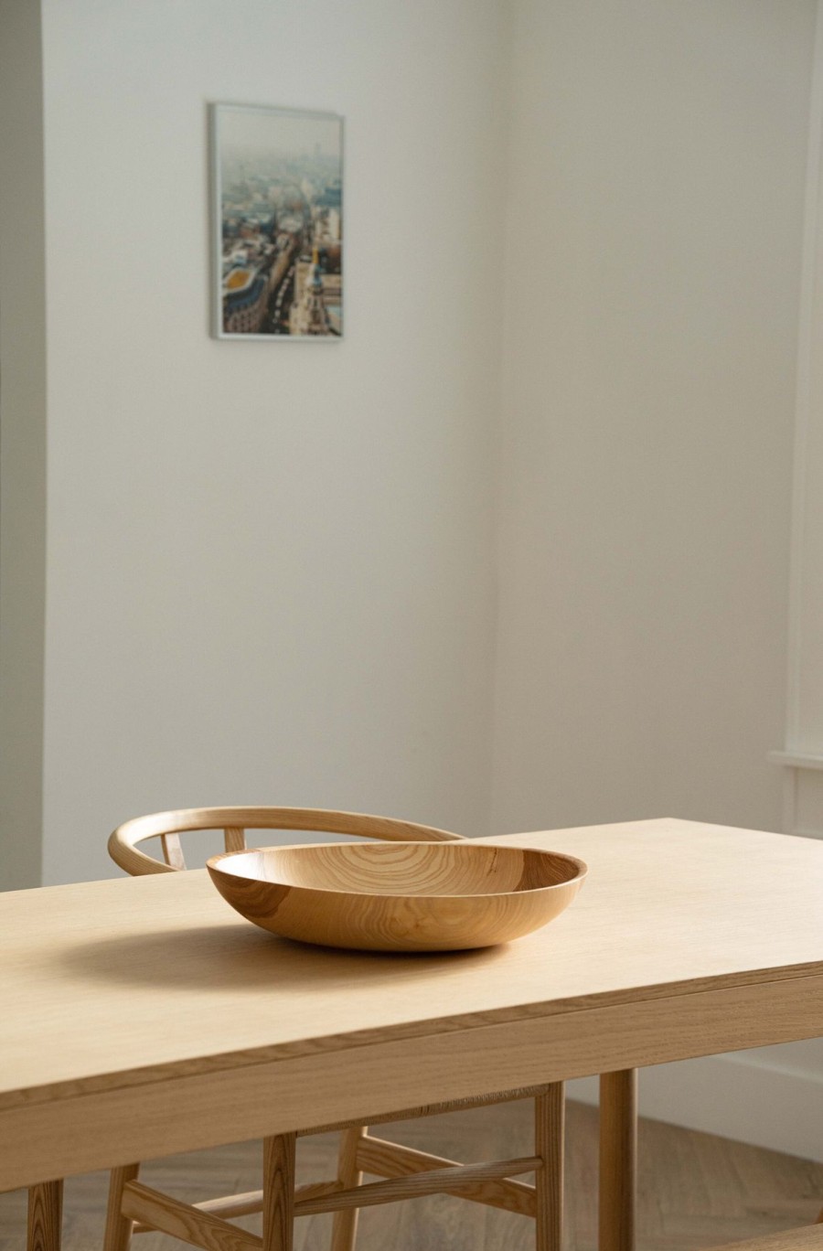 Home Thistle Hill | Hand Carved Shallow Ash Bowl