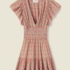 Women Trovata Dresses | Trovata Camilla Dress Carmine Ditsy