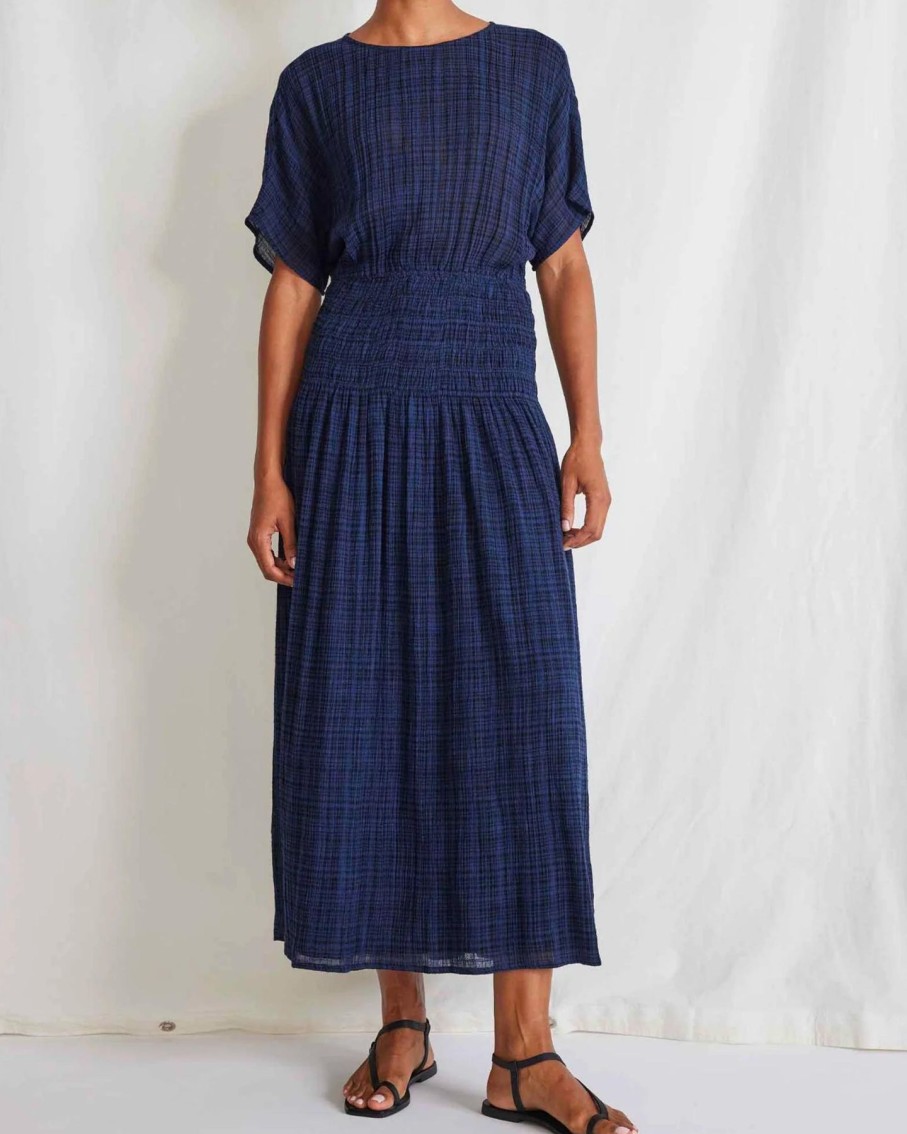 Women Apiece Apart Dresses | Apiece Apart Mana Midi Dress Midnight