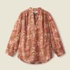 Women Trovata Shirts & Tops | Trovata Bailey Blouse Autumn Paisley
