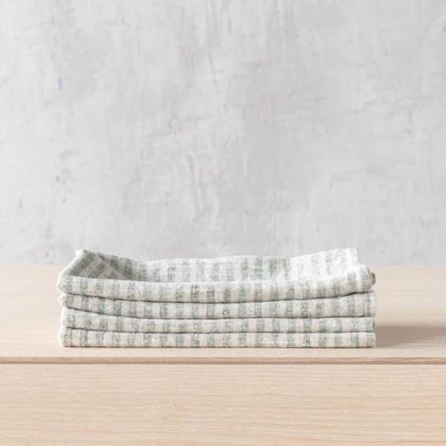 Home Thistle Hill | Striped Linen Napkins