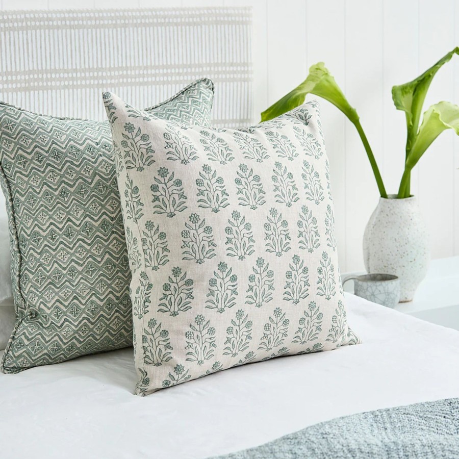 Bedding Walter G | Walter G Amer Celadon Linen Cushion