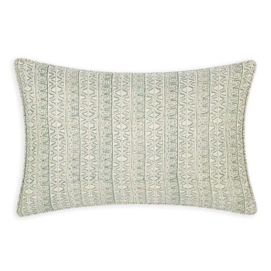 Bedding Walter G | Walter G Corfu Celadon Linen Cushion