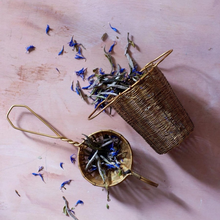 Home Bellocq | Bellocq Brass Petite Basket Strainer