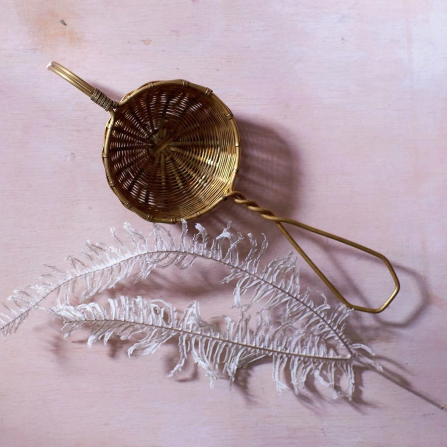 Home Bellocq | Bellocq Brass Petite Basket Strainer