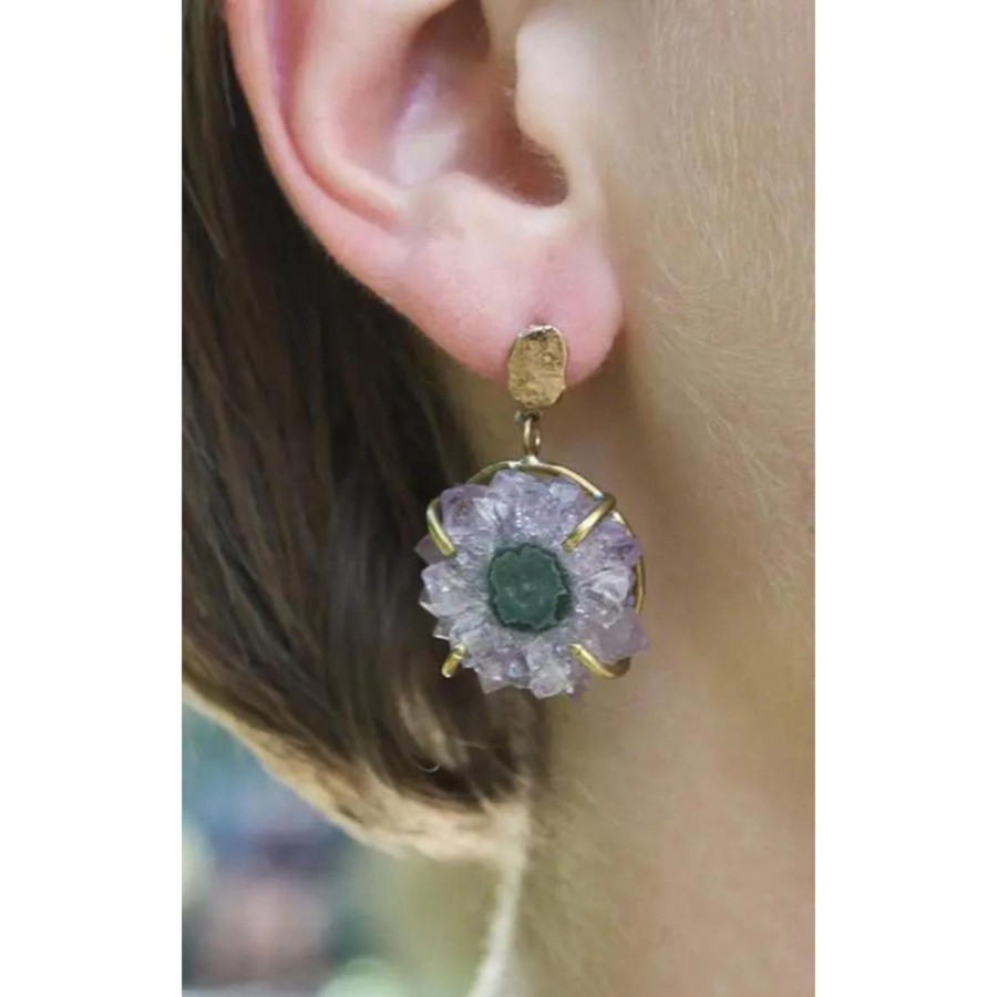 Women Emilie Shapiro Jewelry | Emilie Shapiro Stalactite Slice Earrings