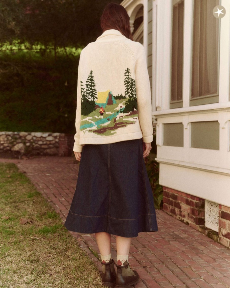 Women The Great Sweaters | The Great The Camp Lodge Cardigan