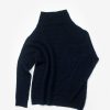 Women Ros Duke Sweaters | Ros Duke Slub Turtleneck Navy