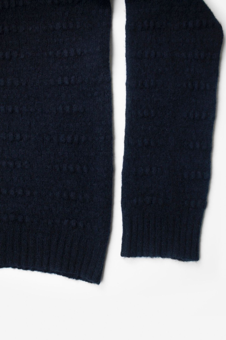 Women Ros Duke Sweaters | Ros Duke Slub Turtleneck Navy