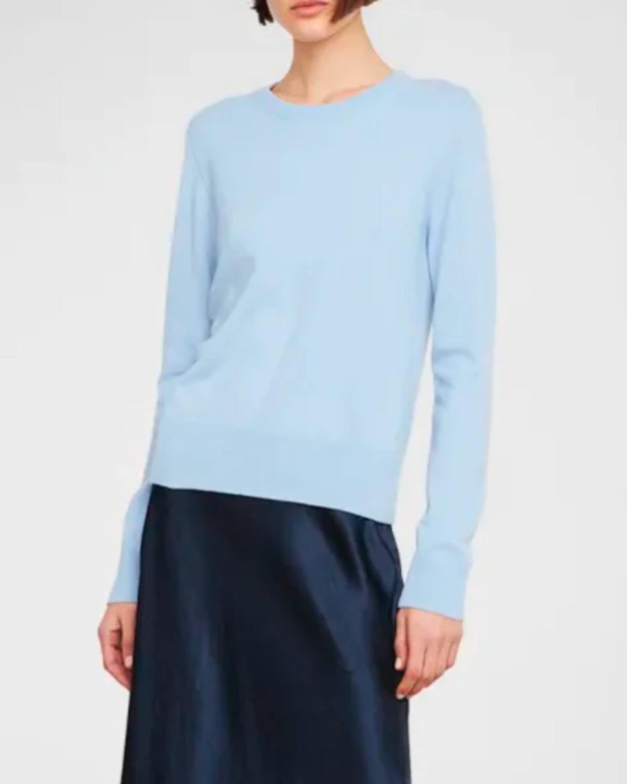 Women Vince Sweaters | Vince Classic Crew Sweater Kyanite