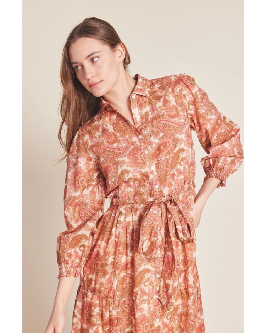 Women Trovata Dresses | Trovata Martina Dress Autumn Paisley