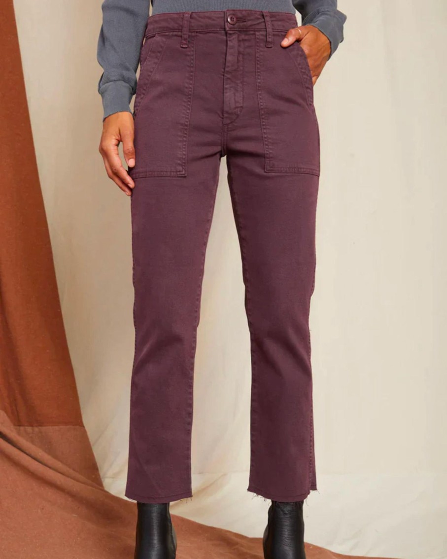 Women AMO Pants | Amo Easy Army Trouser Wine