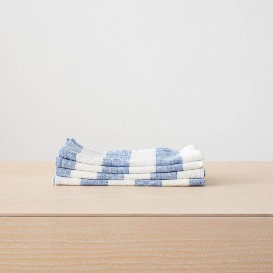 Home Thistle Hill | Striped Linen Napkins