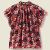 Women Trovata Shirts & Tops | Trovata Carla Blouse Magnolia Mango