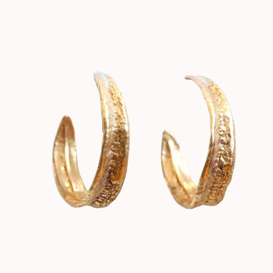 Women Emilie Shapiro Jewelry | Emilie Shapiro Seagrass Hoop Earrings